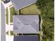 Aerial view of a home showcasing the roof, lawn, and neighborhood at 4721 Se 25Th Loop, Ocala, FL 34480