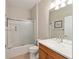 Clean bathroom with tub, shower, and vanity at 6716 Sw 91St Cir, Ocala, FL 34481