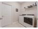 Laundry room with washer, dryer, and shelving at 7838 Sw 85Th Cir, Ocala, FL 34481