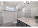 Clean bathroom, featuring a bathtub, toilet and vanity at 891 Nw 44Th Street Rd, Ocala, FL 34475