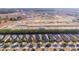 Aerial view showcasing a row of houses with solar panels in a new residential development at 9119 Sw 70Th Loop, Ocala, FL 34481