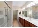 Double vanity bathroom with walk-in shower at 9119 Sw 70Th Loop, Ocala, FL 34481