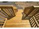 Newly built wooden porch stairs with railings ensuring safety and easy access at 9160 Sw 31St Avenue Rd, Ocala, FL 34476