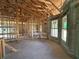 A new construction interior featuring wood framing and block walls, offering a glimpse of a home's structure at 10 Spruce Pass, Ocala, FL 34472