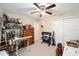 Second bedroom with built-in workspace and closet at 13700 Sw 71St Ln, Ocala, FL 34481