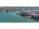 Community aerial view, showcasing waterfront location at 438 Bouchelle Dr # 401, New Smyrna Beach, FL 32169