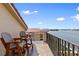 Relaxing balcony overlooking the water at 438 Bouchelle Dr # 401, New Smyrna Beach, FL 32169