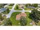 Aerial view of a single-Gathering home with a large backyard and surrounding neighborhood at 6558 Se 9Th Pl, Ocala, FL 34472