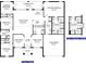 Detailed floor plan showcasing the layout of the home, including bedrooms and living spaces at 77 Olive Dr, Ocala, FL 34472