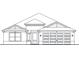 One-story house plan featuring a two-car garage and front porch at 7799 Sw 132Nd Pl # 10, Ocala, FL 34473