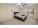 Bright bedroom with a full bed and window at 2540 Se 35Th St, Ocala, FL 34471