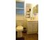 Clean bathroom with a vanity and shower/tub combo at 5465 Ne 12Th Ave, Ocala, FL 34479