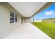 Wide angle view of the covered back patio at 7884 Sw 59Th St, Ocala, FL 34474