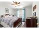 Serene bedroom with a queen bed and decorative accents at 8120 Sw 56Th Ter, Ocala, FL 34476