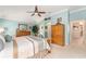 Serene main bedroom with large bed and ample closet space at 1397 Oak Forest Dr, The Villages, FL 32162