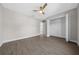 Simple bedroom with vinyl plank flooring and a large closet at 14898 Se 35 Ct, Summerfield, FL 34491