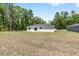 Open backyard space with lots of space for gardening, recreation, or potential expansion at 15304 Sw 27 Ln, Ocala, FL 34481