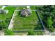 Aerial view of house with fenced backyard at 2701 Sw 175Th Loop, Ocala, FL 34473