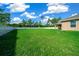 Large fenced backyard with lush green grass at 2701 Sw 175Th Loop, Ocala, FL 34473