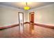 Dining room with hardwood floors and a chandelier at 309 Ne Sanchez Ave, Ocala, FL 34470