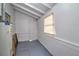 Small laundry room with linoleum floor and white walls at 309 Ne Sanchez Ave, Ocala, FL 34470