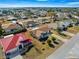 Aerial view of neighborhood with various house styles at 6490 Sw 84Th St, Ocala, FL 34476