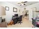 Bright home office features built-in desk and view into living area at 6767 Sw 91St Cir, Ocala, FL 34481