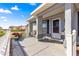 Inviting front porch with white picket fence and landscaping at 8594 Sw 61St Ct, Ocala, FL 34476