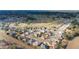 Overhead shot of a golf community featuring mature landscaping, well-maintained homes, and scenic views at 9651 Se 137Th Street Rd, Summerfield, FL 34491