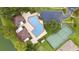 Aerial view of community pool and tennis courts at 2321 Se 19Th Cir, Ocala, FL 34471
