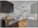 Bright kitchen with white cabinets and vinyl flooring at 4301 Se 38Th St, Ocala, FL 34480