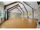 Vaulted ceilings and wood beams in this large living room at 4301 Se 38Th St, Ocala, FL 34480