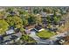 Aerial view of the property and surrounding homes at 438 Spring Ln, Ocala, FL 34472