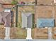 Birds eye view of home and yard showing landscaping, driveway and neighboring houses at 3775 Sw 127Th Lane Rd, Ocala, FL 34473