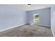 Bedroom featuring neutral carpet, large windows and blue painted walls at 6215 Se 13Th St, Ocala, FL 34472