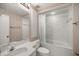 Clean bathroom featuring a bathtub and shower at 7601 Se 22Nd Ave, Ocala, FL 34480