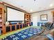 Theater room featuring a large screen and custom cabinetry at 7688 Se 135Th St, Summerfield, FL 34491