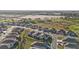 Panoramic aerial view of a residential community nestled beside a golf course landscape at 8630 Sw 61St Loop, Ocala, FL 34481