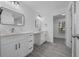 Bathroom with double vanity and modern fixtures at 9731 Bahia Rd, Ocala, FL 34472