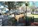 Ornate horse statue in downtown Ocala, situated in a fenced enclosure amid a scenic park setting at 10015 Sw 90Th Ct, Ocala, FL 34481