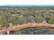 Aerial view of property with lake frontage and lush trees at 19390 Se 95Th Pl, Ocklawaha, FL 32179