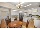 Spacious eat-in kitchen with an island cooktop, and a built-in desk station at 4940 E Fort King St, Ocala, FL 34470