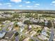 An aerial view showcasing the neighborhood's well-maintained homes, mature trees, and lush landscaping at 13187 Se 93Rd Terrace Rd, Summerfield, FL 34491