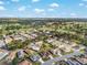 An aerial view showcasing the neighborhood's well-maintained homes, mature trees, and a nearby golf course at 13187 Se 93Rd Terrace Rd, Summerfield, FL 34491