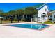 Close-up of a relaxing hot tub with lush landscaping, promising a serene and private experience at 2209 Nw 55Th Avenue Rd, Ocala, FL 34482