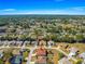 Serene aerial view of a tranquil neighborhood with lush greenery, mature trees, and well-maintained lawns at 7451 Sw 111Th Pl, Ocala, FL 34476