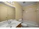 Standard bathroom with a shower-tub combo and a traditional vanity sink at 11862 Se 72Nd Terrace Rd, Belleview, FL 34420