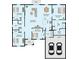 Floor plan displaying the layout of the home, showcasing bedrooms, bathrooms, kitchen, and garage at 150 Marion Oaks Golf Rd, Ocala, FL 34473