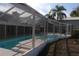 Sparkling swimming pool surrounded by a screened enclosure, providing a private and comfortable outdoor oasis at 3560 Sw 24Th Avenue Rd, Ocala, FL 34471