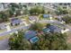 An aerial view features neighborhood homes, with a property highlighting a private pool and landscaped yard at 4604 Se 33Rd Pl, Ocala, FL 34480